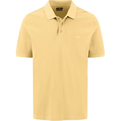 Fynch-Hatton Polo New Solid Piqué 2-Ply Cotton Pale Yellow / male