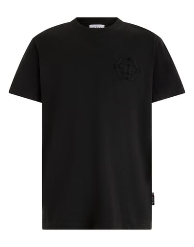 Round Neck T-Shirt Raw Edge Monogram Monogram