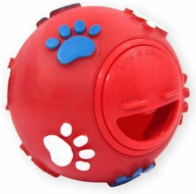 Pet Nova Smakula Bal voor Lekkernijen 7,5 cm Rood