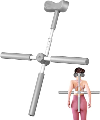 Yoga Stang Correctie - Houding Verbeteraar - Lichaam Uitlijning - Draagbaar Hulpmiddel - 78 cm Lengte - Grijs