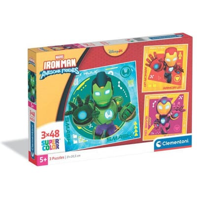 Clementoni Kinderpuzzels Free to Roam - 3 Puzzels van 48 Stukjes - Legpuzzel en Educatief Speelgoed - Puzzel Set voor Kinderen vanaf 4 Jaar