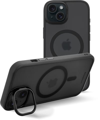 Mobilize Hoesje geschikt voor Apple iPhone 13 MagSafe Telefoonhoesje Hardcase | Mobilize Hybrid Pro Backcover Shockproof | Geschikt voor MagSafe | Geschikt voor Draadloos Opladen met Magnetische Ring | Geschikt voor MagSafe Case - Zwart