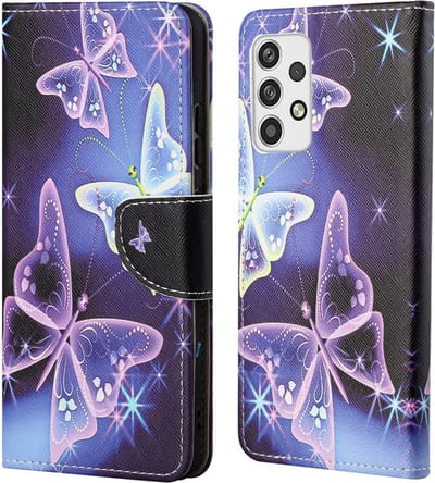 Coverup Hoesje - Geschikt voor Samsung Galaxy A23 Hoesje - Coverup Book Case - Vlinders