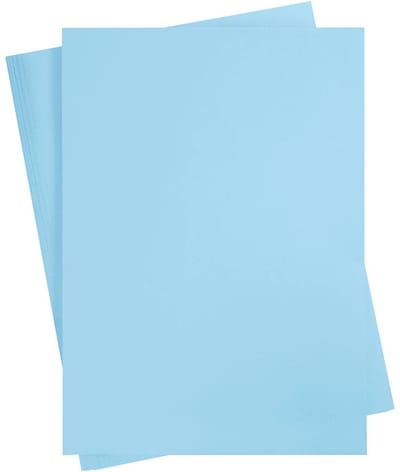 Blauw Karton 180 Grams - Blauw A2 Karton - Hobbykarton - Stevig Blauw Papier - A2 Blauw Papier 180 grams - Knutselpapier Knutselkarton - Hemelsblauw - 42 x 60 cm - A2 - 100 Vellen