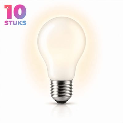 10x Peertje Gloeilamp E27 - 100W - Warm Wit Licht (2700K) - 1050 lm - 1 jaar - Dimbaar