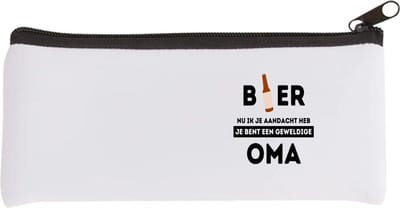 Akyol - bier, nu ik je aandacht heb je bent een geweldige oma Etui - Oma - de beste oma - verjaardagscadeau - verjaardag - cadeau - cadeautje voor oma - oma artikelen - kado - geschenk - gift - 20 bij 9 cm