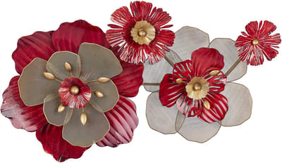 SCANDIUM - Wanddecoratie - Rood - IJzer