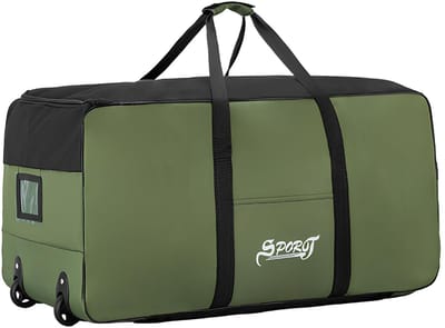 Dailygoods- Reistas 120 liter - Waterdichte Reistas - Opvouwbare Sporttas - Draagtas/Rugzak - 80x40x40 cm - Oxford-stof, Groen - Duffelbag