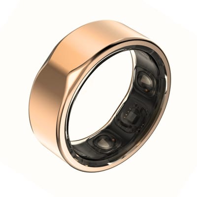 Kuno Ring 2 – Smart Ring – Slaapmonitor – Hartslag & Activiteitentracker – Stappen & Calorieën Meten – Zonder Abonnement – Waterbestendig – Goud – Maat 6