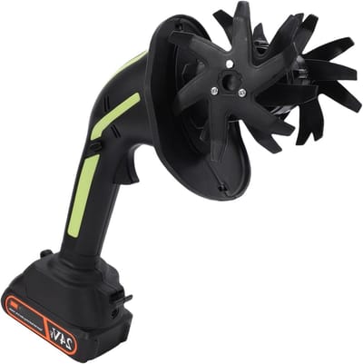 Draadloze Tuinfrees - Bodemwoeler Grondbewerker - Tuin Onderhouden - Lichtgewicht Compact Ontwerp - 10 cm Breedte - Zwart