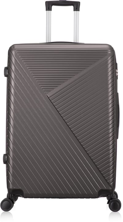 Ibiza Reiskoffer L - 93L - 75x48x29,5 cm - Lichtgewicht Harde Koffer - Met Ingebouwd TSA Slot - Voor Lange Vakanties - Donker grijs