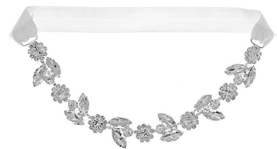 Bruiloft Bridal Garter Diamond-Cut Dijketen Edelsteen Cluster Leg Chain Stretchy Dijketen Gordel voor vrouwen meisjes