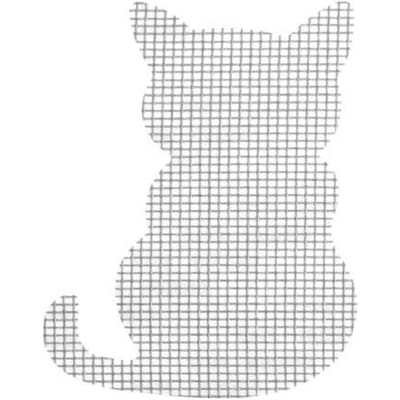 10 Stuks Zelfklevende Cartoon Raam Deur Mesh Reparatie Patch Huishoudelijke Anti-Klamboe Scherm Sticker Voor Bevestigingsgaten cat white