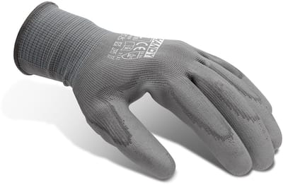12 Paar PU Gecoate Werkhandschoenen XL – Polyurethaan – Precisie & Montage – EN388 - Heren en Dames - 12 Paar [11125XL12]