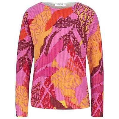 Trui ronde hals Van Peter Hahn pink