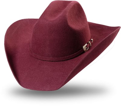 Western hoed Wyoming Stars&Stripes kleur Burgundy maat 55