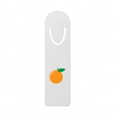 Hacebo® - Sinaasappel metalen boekenlegger - Fruitschaal - Fruit liefhebbers - Mandarijn - sinaasappels - vrucht - gezond eten Bladwijzer boekenleggers - 12.7 cm x 3.2cm