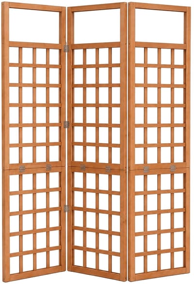 Plantenklimrek - 180x121 cm - opvouwbaar - hout - bruin