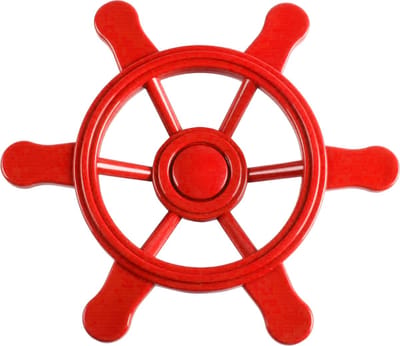 Swing King Piratenstuurwiel Voor Speelhuisje 34 Cm Rood