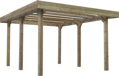 Solid Carport Base S7761 306x506x400cm