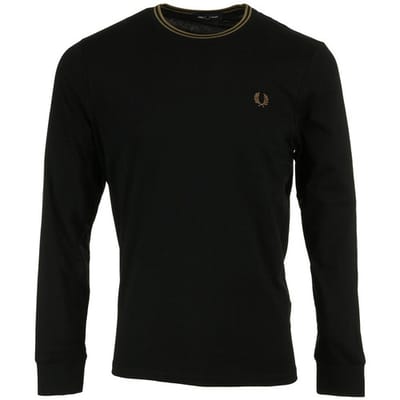 T-Shirt Lange Mouw Fred Perry Long Sleeved Twin Tipped Tee Shirt