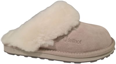 Fellhof Primo pantoffels dames maat 36 – grijs – lamswol – lamsleer - warme pantoffels – wollen pantoffels - sloffen – ademend - antislip zool