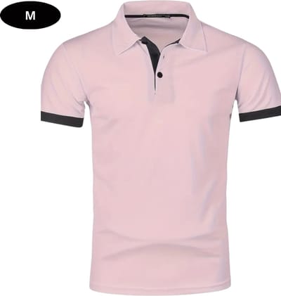 Livano Golf Shirt Heren - T-shirt - Golfkleding - Golfen - Golf Accessoires - Polo Shirt - Roze - Maat M