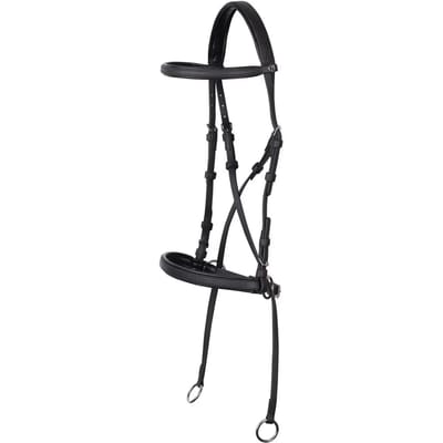 Harry's Horse - Hoofdstel Bitloos Kaakgekruist Easy Care - Zwart - Full