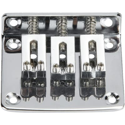 3-Snarige Gitaar Metalen Staartstuk Brug Onderdelen Muziekinstrument Accessoire gray