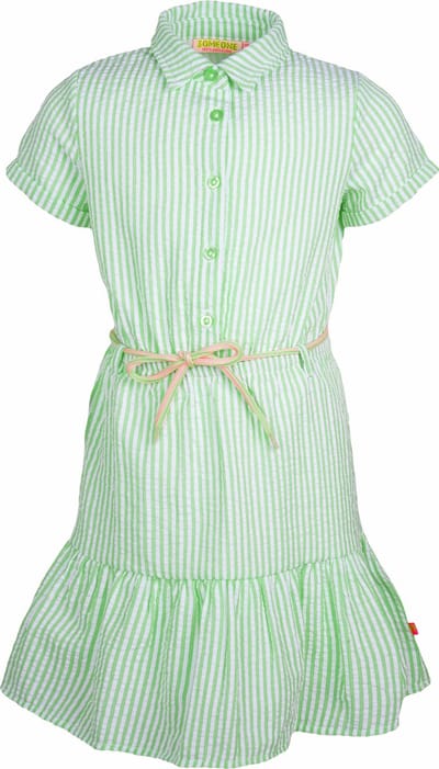 SOMEONE CONNIE-SG-51-E Meisjes Jurk - BRIGHT GREEN - Maat 104