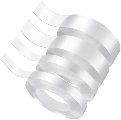Extra sterke dubbelzijdige tape - Niet-slip, herbruikbaar en verwijderbaar - 1cm x 3m / 2cm x 3m, ideaal voor knutselen, bevestigen en decoreren