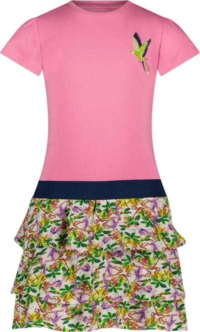 B. Nosy Y403-5872 Meisjes Jurk - Sugar Pink - Maat 116