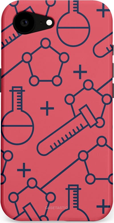 Casetastic hoesje geschikt voor Apple iPhone 16e / Apple iPhone 17e - MagSafe - Dubbellaagse bescherming - Rode Laboratorium - Fashion Case - Koraal