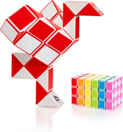 Magische Slang Puzzel - Draai Puzzel Denkspel - Creativiteit Stimuleren - 36 Blokken - 620 x 24 x 17 mm