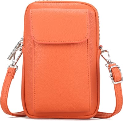 Giuliano kunstlederen telefoontas Roos - Oranje - Dames