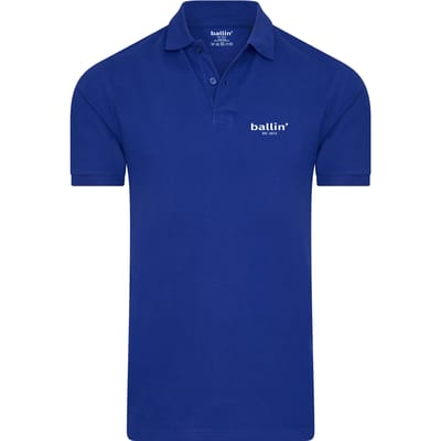 Ballin Est. 2013 - Heren Polo SS Basic Polo - Blauw - Maat M