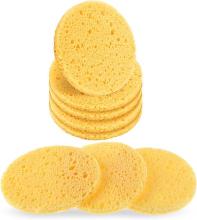 50 Stuks Gecomprimeerde Gezichtsponsjes van 100% Natuurlijke Houtpulp, Ideaal voor Dagelijkse Gezichtsreiniging en Make-up Verwijdering, 2.3 Inch