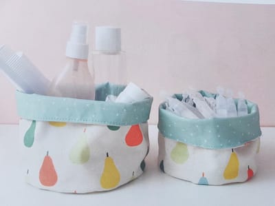 Opberg set 3 dlg met afbeelding peren