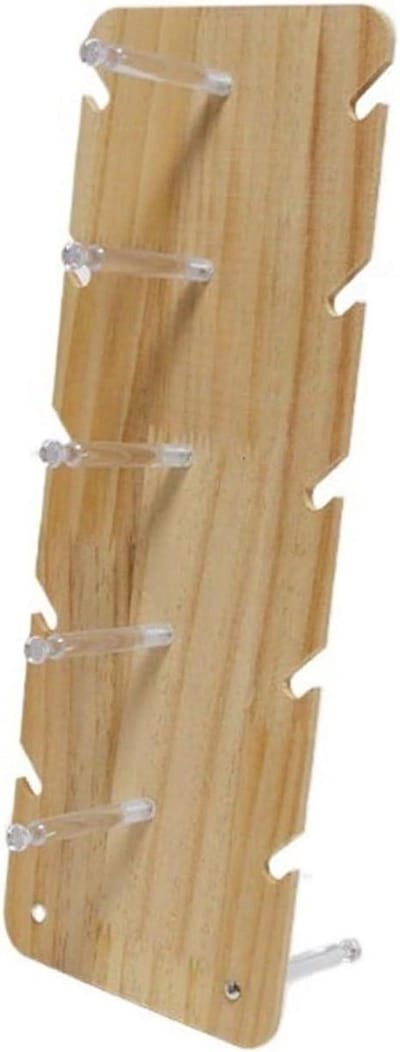 Glazen Displaystandaard - Bril Presentatie - Brillen Tonen - Acryl Hout Combinatie - 15x40 cm - Naturel