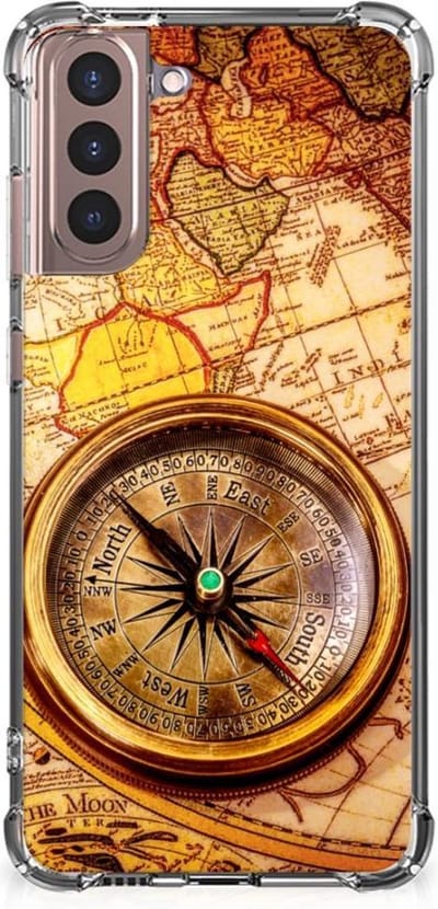 Samsung Galaxy S21 Plus Telefoonhoesje met valbescherming Kompas