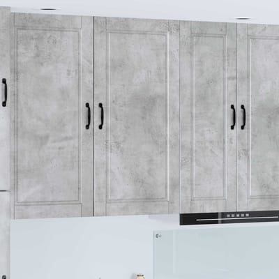 vidaXL - Wandkast - PORTO - Beton - Grijs - 50 - x - 31 - x - 100 - cm - Bewerkt - hout
