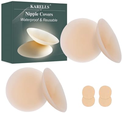 Store_9 - Herbruikbare tepelkussens - Onzichtbare kleefpads - Siliconen tepelafdekking - 8 cm - Comfortabel en discreet - Geschikt voor vrouwen