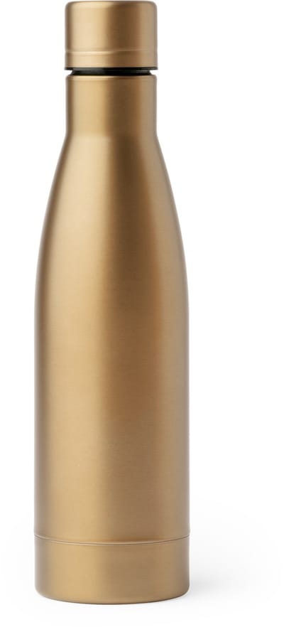 Dubbelwandige RVS Thermosfles. 500 ml kleur Goud Fancy 4126 Geschikt voor laser techniek