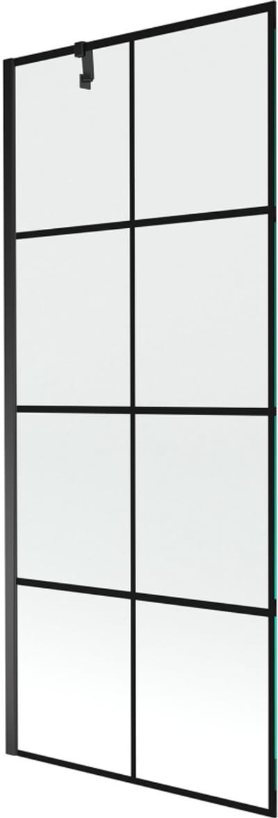 Mexen Next 1-delige douchewand 80 x 150 , zwart raster, zwart - 895-080-000-00-77-70
