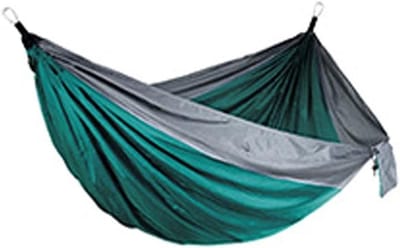 Outdoor Hangmat - Reishangmat Lichtgewicht - Kamperen Wandelen - Boomvriendelijke Riemen - 300kg Draagvermogen - Zwart