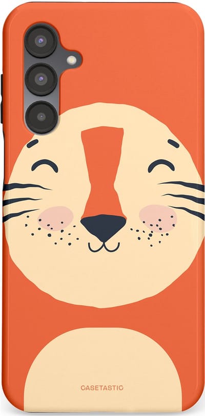 Casetastic hoesje geschikt voor Samsung Galaxy A16 - Dubbellaagse bescherming - Knuffelkopjes tijger - Fashion Case - Terracotta Zand
