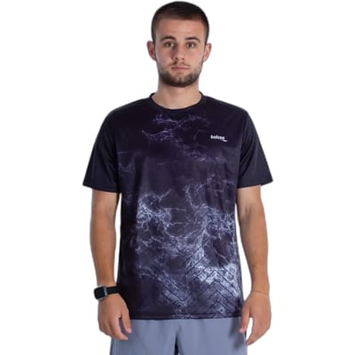 T-shirt Softee Trionic Zwart/Grijs - S