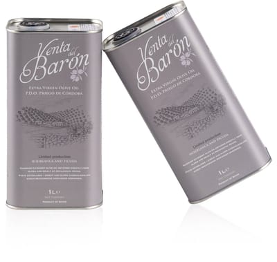 Venta del Baron - Prijswinnende Premium Extra Vierge Olijfolie uit Cordoba - koudgeperst - 1L Blik
