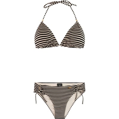 Protest PRTMatch - Triangel bikini set Dames - Koordsluiting - Uitneembare vulling - Normale pasvorm - Medium dekking - Crème