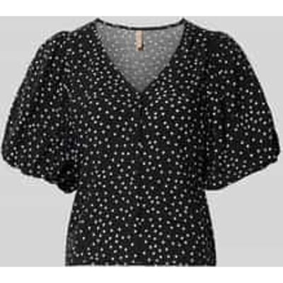 Blouse met korte mouwen van pure viscose model 'GILDA'